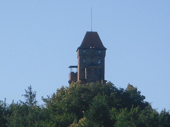 Blick zur Burg Berwartstein